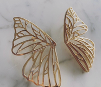 Papillon Butterfly Earrings 3" Length 202//175